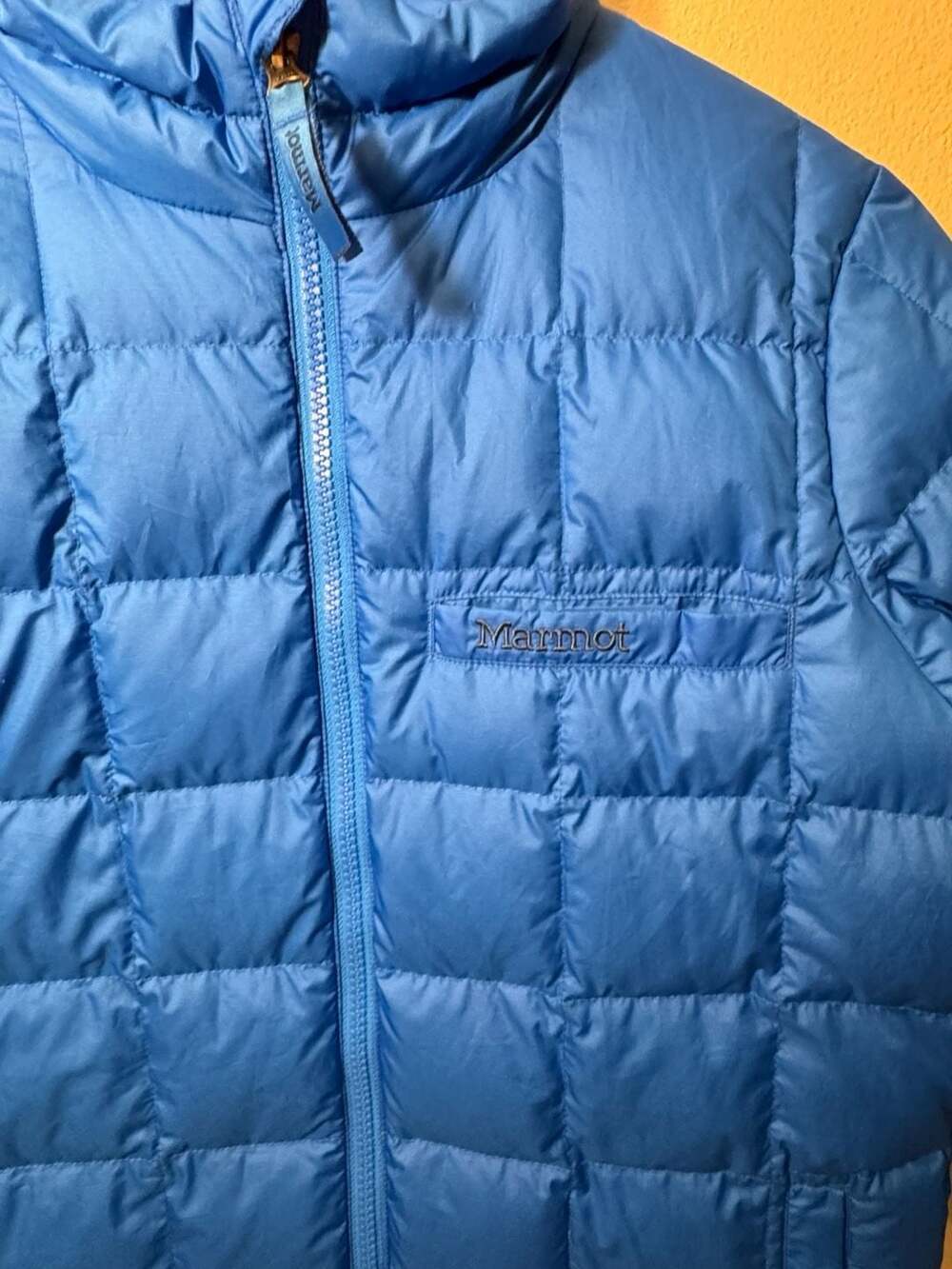 Marmot Youth XL Blue 600-Fill Down Quilted Puffer Jacket - Picture 3 of 4
